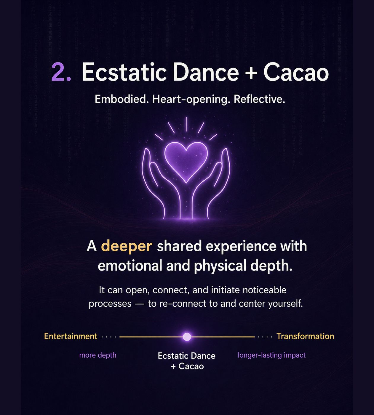 Ecstatic Dance and Cacao slide