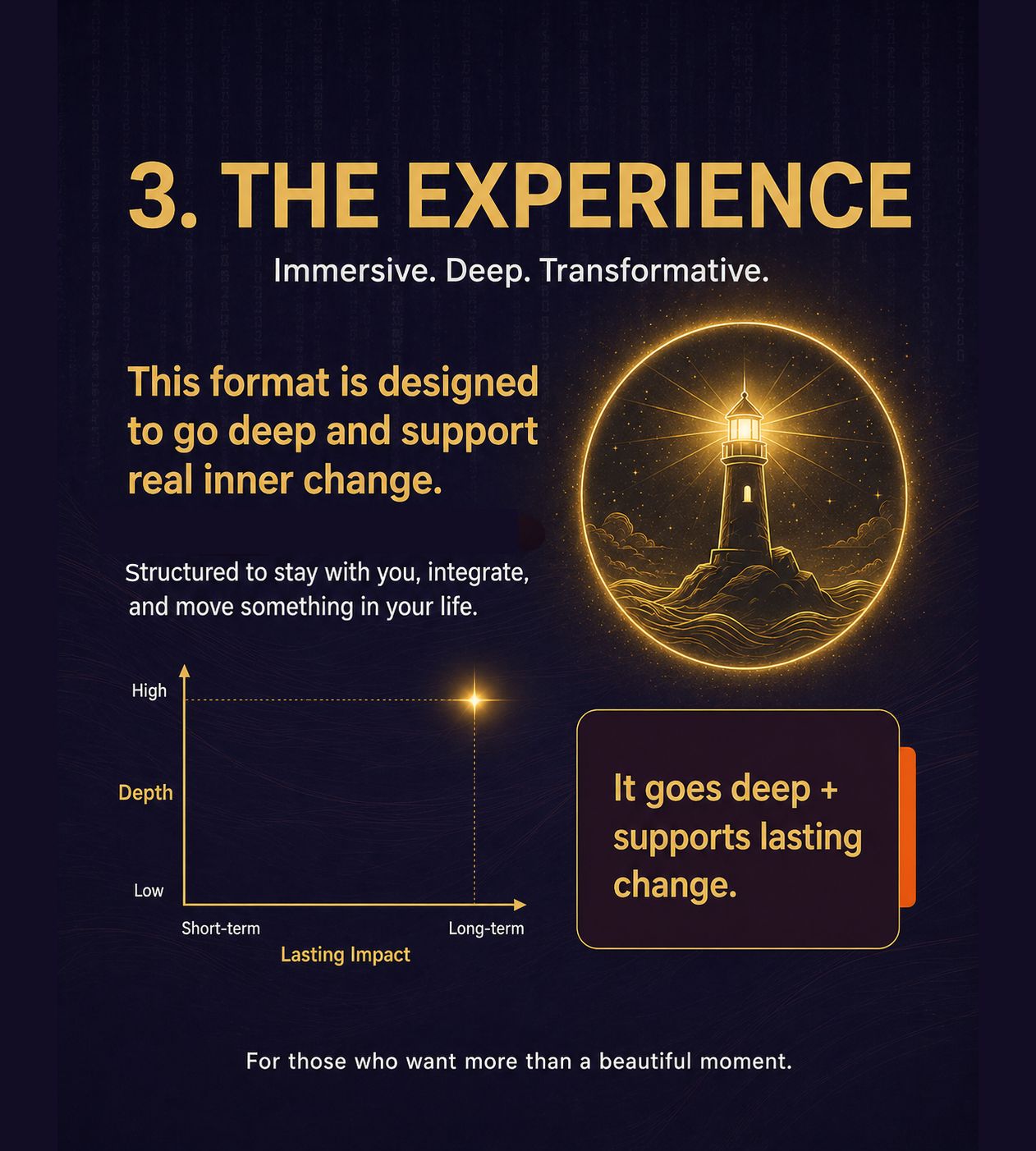 THE EXPERIENCE transformative slide
